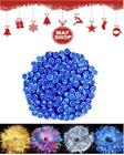 Pisca Pisca Arvore Natal 100 Leds Luz Azul Fio Transparente