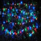 Pisca Pisca Cordão de Led Natal 100 LEDs Controle 8 Funções 110 volts Color