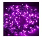 Pisca Pisca de Natal Led com 100 Lâmpadas Lilas 8 funções 220v Fio Transparente