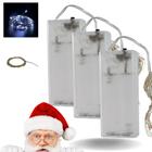 Pisca pisca fio de fada LED 2 metros BRANCO decoração natalina luzes iluminação natal kit 3 unidades - Wincy Natal