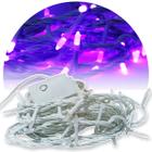 Pisca Pisca Gota Natal 8F Roxo 100 Leds 9m 6w Presépio cordão lembrancinhas de natal Ação de graças familia loja faixada - JDK Elétrica e Iluminação