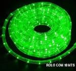 (Pisca-pisca)Mangueira Luminosa de LED com controlador 10 metros(V110) Vermelho /Verde