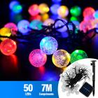 Pisca Pisca Natal Led Solar 50 Lâmpadas Colorido 7m 8 Modos Decoração Enfeite Luzes Externa Jardim