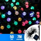 Pisca Pisca Solar Led 50 Lâmpadas Colorido ou Dourado 7m Decoração Enfeite 8 Modos Jardim Luzes de Natal Externo - Modus