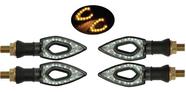 Pisca Setas Led 4x Hornet Cb300 Xj6 Fazer Next 250 Titan Xtz - Veloce