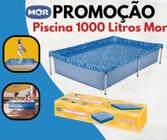 Piscina 1000L Mor Estruturada Desmontável Retangular Oferta