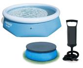 Piscina Bestway 4600 Litros Std com Bomba de Inflar e CAPA