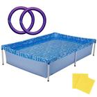 Piscina com Armação 1000 Litros 189 x 126 x 42 CM + 2 Flutuadores MOR