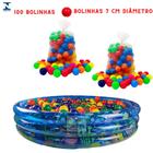 Piscina Com Bolinha Inflável Infantil 252 Lts + 100 Bolinhas