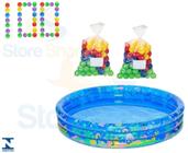 Piscina de bolinha inflável Infantil 252 Lts + 100 Bolinhas - Wellmix