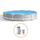 Piscina Estrutural 6.503L Prism Bomba Filtrante 110V Intex