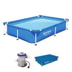 Piscina Estrutural Infantil 1.200 Litros Splash Juniors com Capa e Bomba Bestway