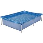 Piscina Estrutural Infantil 1000L Retangular Montagem Azul Diversão Verão 1.89m x 1.26m Mor