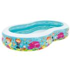 Piscina familiar intex 700l vida marinha 56490 262x160x46cm