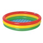 Piscina infantil 3 aneis com base inflavél- 95l