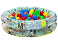 Piscina infantil bebe crianças Inflável 70 Litros disney mickey home aranha minnie avengers  bolinhas kit 