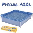 Piscina Infantil C/ Capa Retangular Com Armação Mor