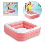 Piscina Infantil Com Fundo Inflável 57L Rosa - Intex 57100