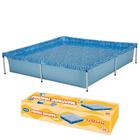 Piscina Infantil Criança Quadrada Estrutural PVC 1500 litros - Mor