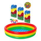 Piscina Infantil Inflável 126 Litros Colorida + 25 Bolinhas - Wellmix