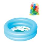 Piscina Infantil Para Criança Bebês 28 litros + 50 Bolinhas coloridas