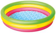 Piscina Inflável 62L 3 Anéis Coloridos 1,00 X 25Cm Bel - Bel Lazer