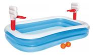 Piscina Inflavel Basquete Cestos E Bolas 251x168cm Bestway