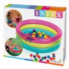 Piscina Inflável Com 50 Bolinhas Multicolor 86x25 Intex