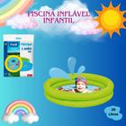 Piscina Inflável Infantil pequena Redonda de 61cm x 12,5cm 28 litros criança verão 2 anéis pscina psina picina - Wellmix