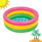 Piscina Inflável Infantil Pôr do Sol 56L Redonda Colorida - Intex