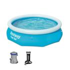 Piscina Inflavel Plastico 4600L Com Filtro e Bomba de Ar Bestway