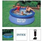 Piscina Intex 1942 Litros Inflável com Bomba de Inflar e Capa