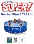 Piscina Intex 4485 Litros Standard com Bomba Filtro 3785 LH 220v e Capa