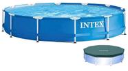 Piscina Intex 7000 litros estrutural STD com CAPA