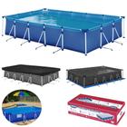 Piscina Mor Retangular Ferro 10000 Litros com Capa e Forro Kit