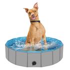 Piscina para cães Makigahara de plástico dobrável para cães pequenos