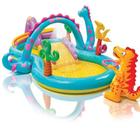 Piscina playground mundo encantado dos dinossauros 290 litros - intex