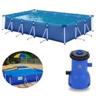 Piscina Retangular 5000 L Premium Mor + Filtro 220v Vazao 3028 L/H Kit