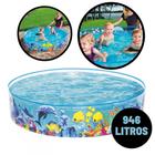 Piscina Semirrígida Infantil 946l Verão Estampado Circular