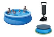 Piscina Sunfit 2590 Litros com Bomba de Inflar e CAPA