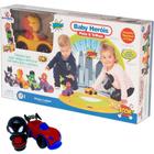 Pista com 8 Trilhos e 1 Baby Herói - Mercotoys