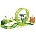 Pista Com Looping E 7 Dinossauros 119 Peças - Dm Toys