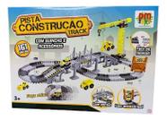 Pista Construção Track c/ Guincho Acessórios 161 Pçs DM Toys