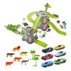 Pista De Carrinho Dinossauro Lançador Dino Garagem Infantil