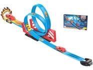 Pista De Carrinho Duplo Looping Hot A Fricção Braskit