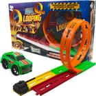 Pista de Carrinho Super Looping Gira 360 Com Lançador E Carrinho Brinquedo +3Anos - PICAPAU