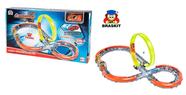 Pista de Carrinhos Infantil Looping X com carrinho 0400 - Braskit - Braskit