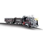 Pista de Trem Locomotiva Ferrorama Infantil c/ 2 Vagões Som e Luz DM Toys DMT5373