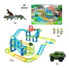 Pista Dino Track Carrinho A Pilha Infantil 81 Pçs Brinquedo - Ark Toys