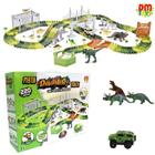 Pista Dino Dinossauro Track Car Infantil Radical Carro 252 peças T